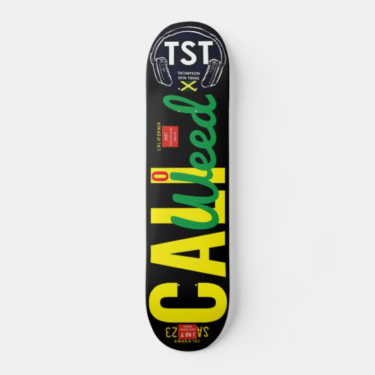 CALI WEED / TST スケートボード 7¾" デッキ (正面)