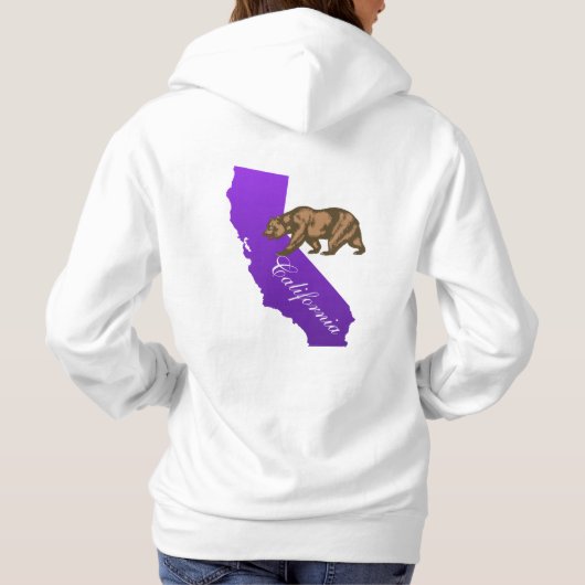 Cali/Women's Basic Hooded Sweatshirt/パーソナライズされたWom パーカ (裏面)