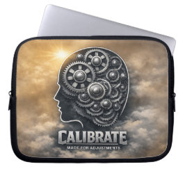 CalibrateMind - 抽象的な前向きなマインドセット ラップトップスリーブ
