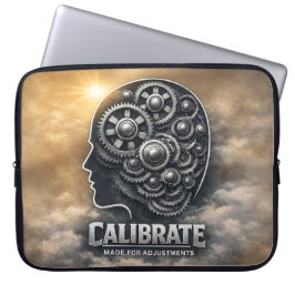 CalibrateMind– 抽象的な前向きパワーマインドセット ラップトップスリーブ