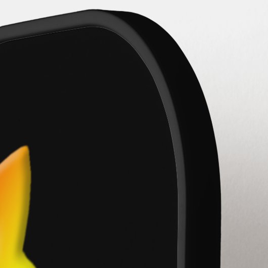 Calicoグラデーション三位一体ノットケルト猫 ピックルボールラケット (左詳細)