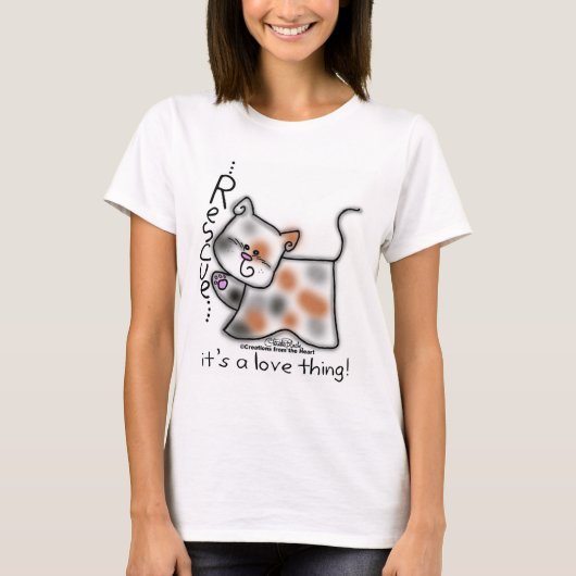 Calicoレスキュー…愛の事だ! Tシャツ (正面)