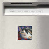 Calico子猫，印刷 マグネット (インサイチュ (食洗機))