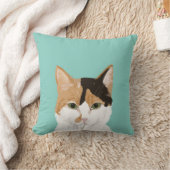 Calico Cat – カスタマイズ可能な猫ギフトホームデコペット クッション (ブランケット)