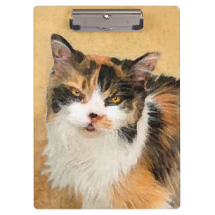 Calico Cat 絵画's – かわいいオリジナルキャットアート クリップボード