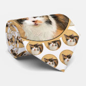 Calico Cat 絵画's – かわいいオリジナルキャットアート ネクタイ (ロール)