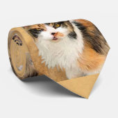 Calico Cat 絵画's – かわいいオリジナルキャットアート ネクタイ (ロール)