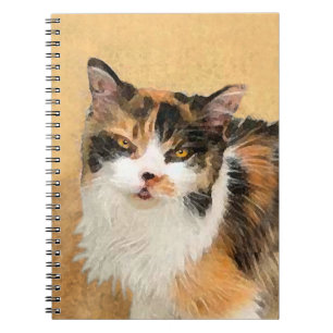 Calico Cat 絵画's – かわいいオリジナルキャットアート ノートブック