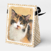 Calico Cat 絵画's – かわいいオリジナルキャットアート フェイバーボックス (裏面サイド)