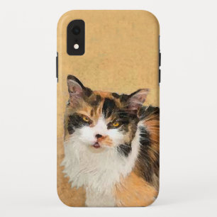 Calico Cat 絵画's – かわいいオリジナルキャットアート iPhone XRケース