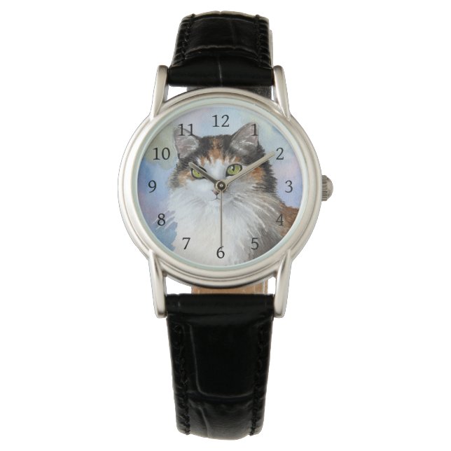 Calico Cat 572トリーガメのシェルブルー 腕時計 (正面)
