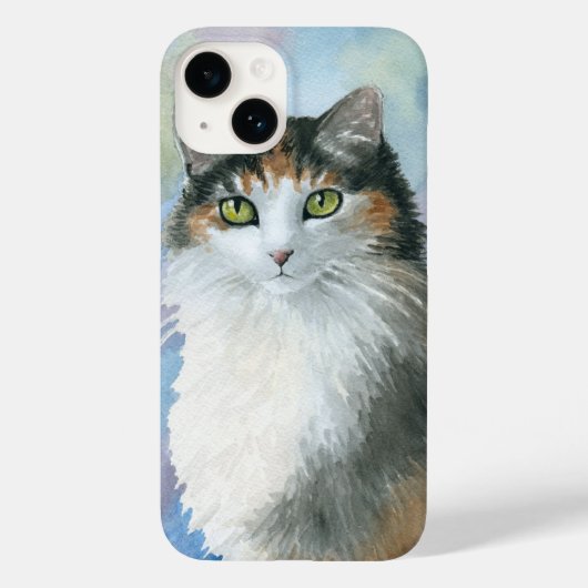 Calico Cat 572トリーガメのシェルブルー Case-Mate iPhoneケース (裏面)