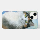 Calico Cat 572トリーガメのシェルブルー Case-Mate iPhoneケース (裏面 (横))