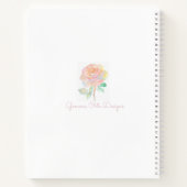 Calico cat at gardenスパイラルノート ノートブック (裏面)