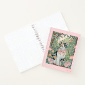 Calico cat at gardenスパイラルノート ノートブック (内部)