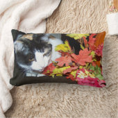 Calico Cat Autumn Decor Pillow ランバークッション (ブランケット)