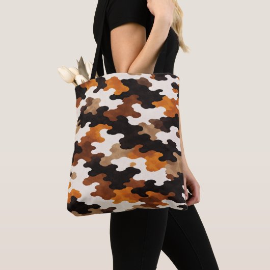 Calico Cat Camouflage トートバッグ (クローズアップ)