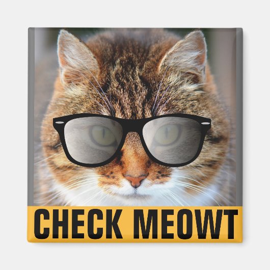 CALICO CAT、CHECK MEOWT MAGNETS マグネット (正面)