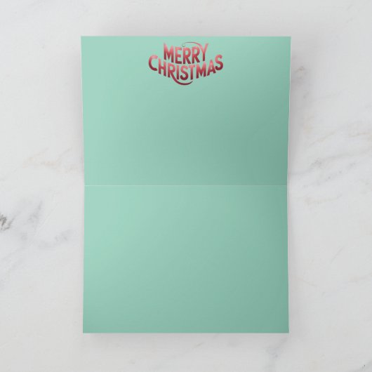 Calico Cat Christmas Cookie Card カード (内部)