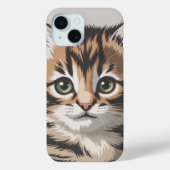 Calico Cat Illustration  for Cat Lovers Case-Mate iPhoneケース (裏面)