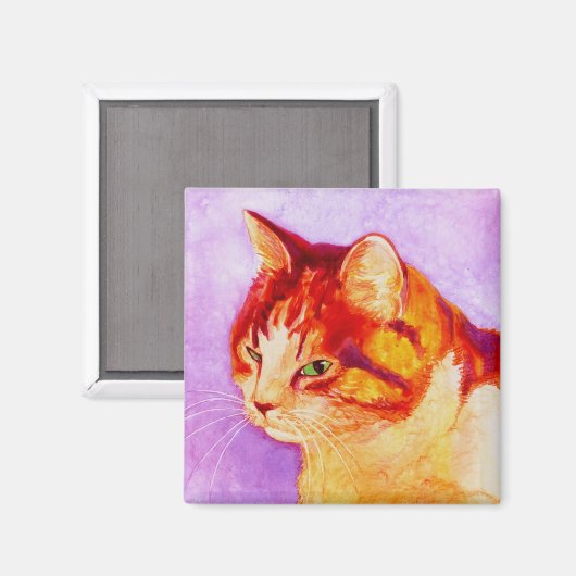 Calico Cat Magnet - "Mango" マグネット (正面/裏面)