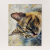 Calico Cat Pretty Cat Art Big Puzzle ジグソーパズル (縦)