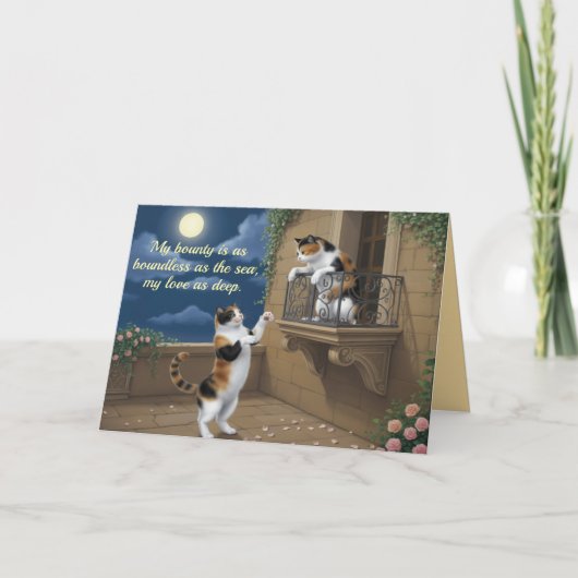 Calico Cat Valentine Card シーズンカード (正面)