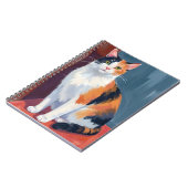 Calico Cat | Watercolor Pretty Kitten Cat Pet ノートブック (左側)