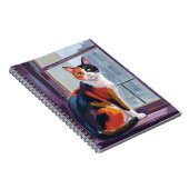 Calico Cat | Watercolor Windowsill Pet ノートブック (右側)