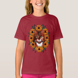 Calico Cat With Black-eyed Susan Maryland State  Tシャツ