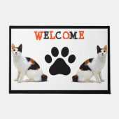 Calico Cats Doormat ドアマット (正面)