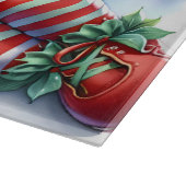 Calico Kittenとの眠るクリスマス小妖精や小人 カッティングボード (角)