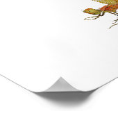 Calico Pennant Dragonfly Art Poster ポスター (角)