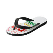 CALIFORNIAの祈場合:CAの祈りの言葉で一緒 キッズビーチサンダル (アングル)