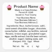 CALIFORNIAコテージ法律製品ラベル スクエアシール (正面)