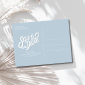 Californiaフォトビーチ結婚式日付の保存 案内ポストカード