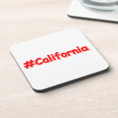 「#California」かわいいデザイン。今買は コースター (左側)