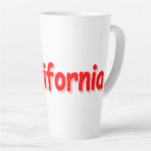 「#California」かわいいデザイン。買今 カフェラテマグ (右アングル)
