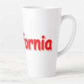 「#California」かわいいデザイン。買今 カフェラテマグ (右)