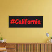 「#California」かわいいデザイン。買今 キャンバスプリント (インサイチュ (リビング))