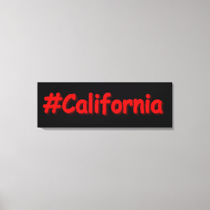 「#California」かわいいデザイン。買今 キャンバスプリント