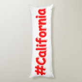 「#California」かわいいデザイン。買今 ボディピロー (裏面 (縦))