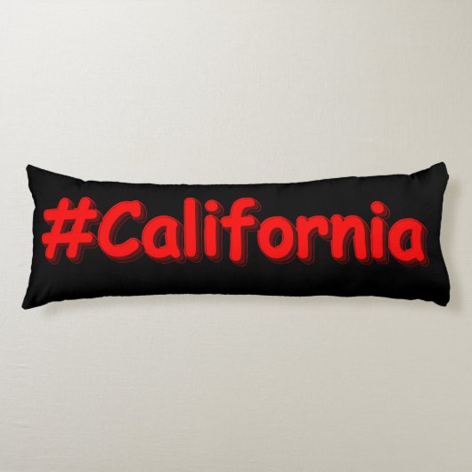 「#California」かわいいデザイン。買今 ボディピロー (正面)