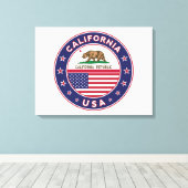 California キャンバスプリント (インサイチュ (ウッドフロア))