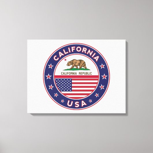 California キャンバスプリント (正面)