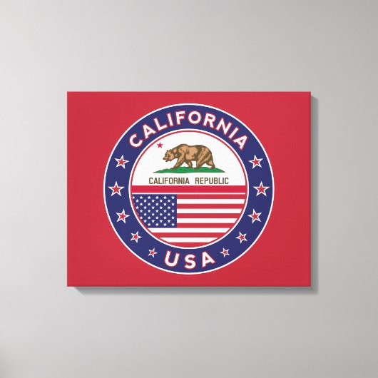 California キャンバスプリント (正面)