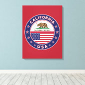 California キャンバスプリント (インサイチュ (ウッドフロア))