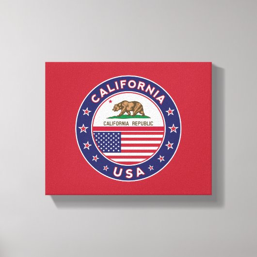 California キャンバスプリント (正面)
