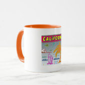 「CALIFORNIA」サーファービーチカップ マグカップ (正面左)