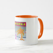 「CALIFORNIA」サーファービーチカップ マグカップ (正面右)